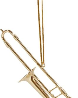 Treasure Gurus Miniature Trombone Realisitc Musical Instrument Ornament