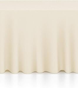 Lann’s Linens – 20 Premium 90″ x 156″ Tablecloths for Wedding/Banquet/Restaurant – Rectangular Polyester Fabric Table Cloths – Ivory
