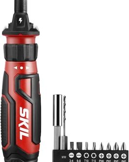 SKIL SD561201 Rechargeable 4V Screwdriver Includes 9pcs Bit 1pc Bit Holder & USB Charging Cable