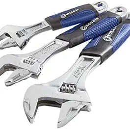 Kobalt 3-piece Adjustable Wrench Set