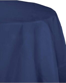 Creative Converting Navy Blue Octy Round Tablecloths, 3 ct