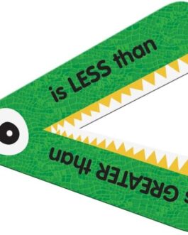 Really Good Stuff Greater Than or Less Than Student Manipulatives – Set of 12 Gators