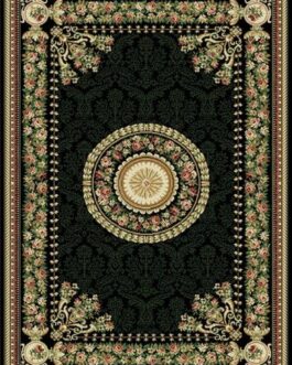 Home Dynamix Optimum Area Rugs, 21″X35″, Medallion Black