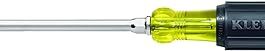 1/4 in. Keystone-Tip Flat Head Screwdriver with 4 in. Round Shank-Cushion Grip Handle