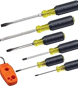 Screwdriver Set Plus Magnetizer Cushion-Grip 6-Piece