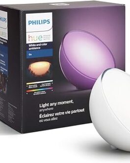 Philips Hue Go White and Color Portable Dimmable LED Smart Light Table Lamp (Requires Hue Hub, Works with Alexa, HomeKit and Google Assistant), White
