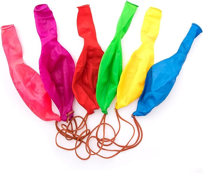 30-Pack Neon Punch Balloons I Punch Balloons Party Favors for Kids I Heavy Duty Punching Balloons with Rubber Bands I Punching Balloons for Kids I Birthday Decorations Party Balloons Kids Outdoor Toys