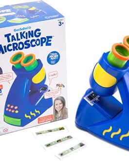 Educational Insights GeoSafari Jr. Talking Kids Microscope, Preschool Science Toy, Featuring Bindi Irwin, Gift for Boys & Girls, STEM & Science Toy, Ages 3+