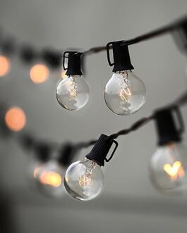 LAMPAT String Lights, 25Ft G40 Globe String Lights with Bulbs-UL Listd for Indoor/Outdoor Commercial Decor