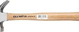 Olympia Tools 2006824 8 oz Smooth Face Claw Hammer Wood Handle