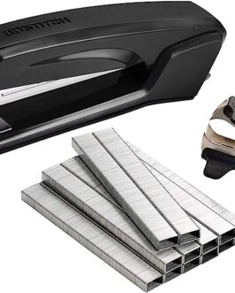 Bostitch Office Ascend 3 in 1 Stapler Value Pack, 20 Sheet Capacity, Includes 5000 Staples, Integrated Remover & and Extra Staple Remover, Staple Storage Compartment, Assorted Colors (Colors May Vary)