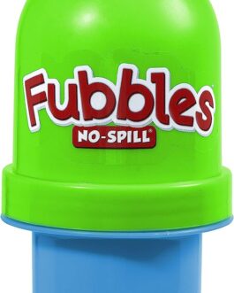 Fubbles Bubbles No-Spill Bubbles Tumbler | Bubble toy for babies toddlers and kids of all ages | Includes 4oz bubble Solution and bubble wand (tumbler colors may vary)