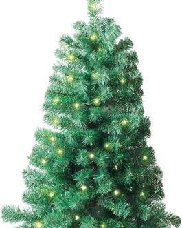 Jobar IdeaWorks Wall Mounted Christmas Tree, Lighted, and 3 Feet Tall, One Size Fits All, Green