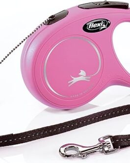 Flexi New Classic Retractable Cord Leash – Pink