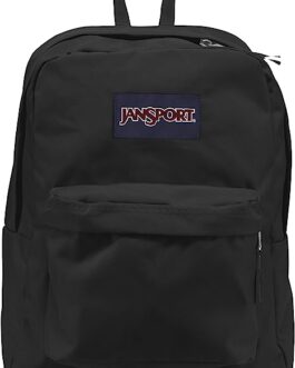 JanSport SuperBreak One Backpacks, Black – Durable, Lightweight Bookbag with 1 Main Compartment, Front Utility Pocket with Built-in Organizer – Premium Backpack
