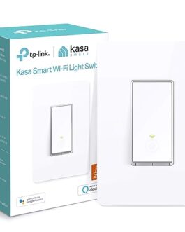 Kasa Smart Light Switch HS200, Single Pole, Needs Neutral Wire, 2.4GHz Wi-Fi Light Switch Works with Alexa and Google Home, UL Certified, No Hub Required , White
