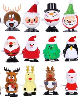 Max Fun 18pcs Christmas Stocking Stuffers Wind Up Toys Assortment for Christmas Party Favors Goody Bag Filler(Christmas)