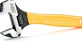 STEELHEAD Wide-Mouth Adjustable HAMMERHEAD Wrenches 6 8 10 12 Sizes tInch & Millimeter Jaw Measurement
