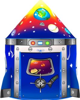 Rocket Ship Play Tent for Kids | Spaceship Toys and Forts for Boys and Girls | Imaginative Indoor and Active Outdoor Play, Games & Gifts