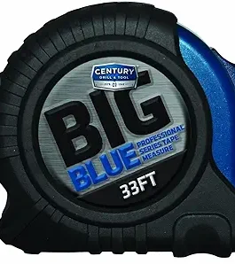 Century Drill & Tool 72833 Big Blue Tape Measure 33 foot