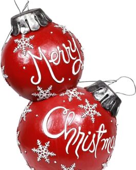 Alpine Corporation ZTY104CC Alpine Christmas Ball Ornament with Color Changing LED Light, Indoor Festive Home, Red Holiday décor