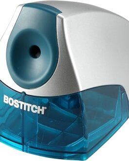Bostitch Personal Electric Pencil Sharpener – HHC Cutter Tech, Stall-Free Motor, High Capacity Tray, 7yr Warranty (EPS4-BLUE)
