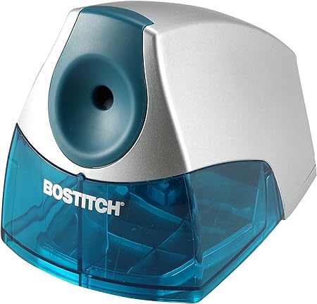 Bostitch Personal Electric Pencil Sharpener - HHC Cutter Tech, Stall-Free Motor, High Capacity Tray, 7yr Warranty (EPS4-BLUE)