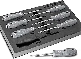 Powerbuilt 7 Piece Professional Star Screwdriver Set Acetate Handles – 949019