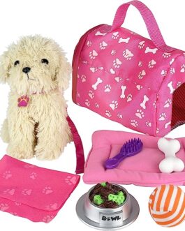 Click N’ Play Toy Puppy Set for Kids, Toy Dog Bed – Little Girl Toys, Toys for 3+ Year Old Girls, Gifts for 3+ Year Old Girl, Gifts for 3 Year Old Girl, Toys for 3 Year Old Girls, Girl Toys Age 4-5