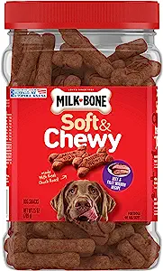 Milk-Bone Soft and Chewy Dog Treats Beef & Filet Mignon Recipe With Chuck Roast 25oz Container