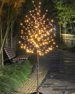 Lightshare 6.5FT 208 LED Cherry Blossom Tree, Lighted Artificial Tree for Decoration Inside and Outside, Home Patio Wedding Festival Christmas Decor