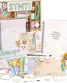 STMT D.I.Y. Dreamers Become Doers Journaling Set, Stationery Set, Bullet Journal Kit, Journaling Kit, Journals for Teen Girls, DIY Journal Set for Girls Ages – 8+