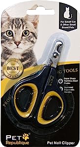 Pet Republique Professional Cat Nail Clippers – Claw Trimmer for Cat Kitten Puppy Dog Hamster Small Breed Animals – Regular Grip