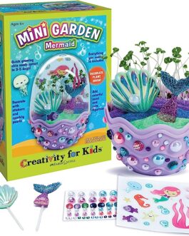 Creativity for Kids Mini Garden: Mermaid Terrarium – Mermaid Gifts for Girls and Boys, Arts and Crafts for Kids 6+