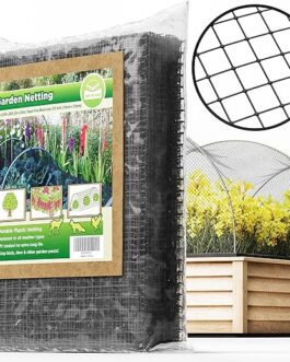 De-Bird Garden Fencing 7.5 x 65 ft, Strong Mesh Bird Netting for Garden Protection, Garden Netting Pest Barrier, Easy to Install Plant Netting Mesh