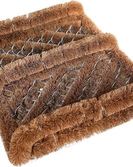 NINAMAR Natural Coir Boot Scraper Door Mat – 13 x 12 inch