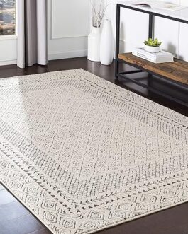 Artistic Weavers Melodie Boho Farmhouse Area Rug,5’3″ x 7’3″,Beige